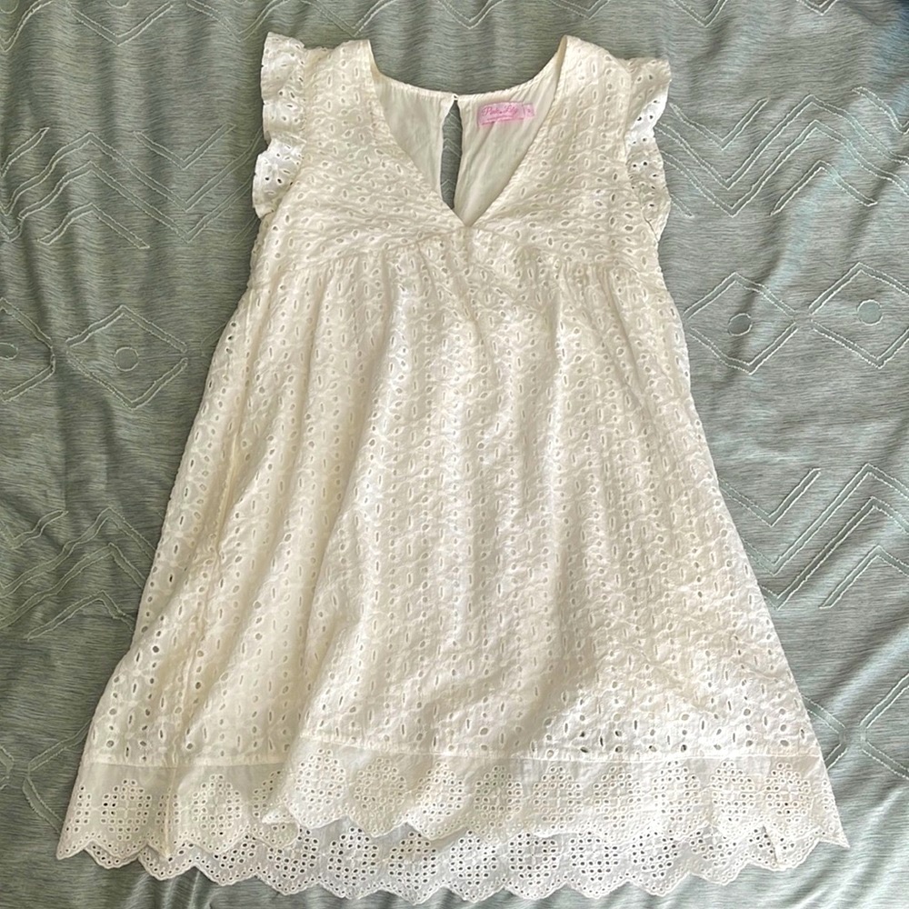 White Eyelet Dress/Romper